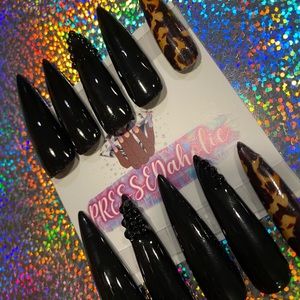 XXL STILETTO PRESS ON NAILS size small